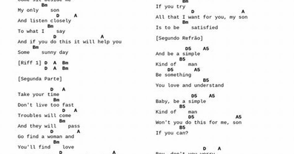 Complete Words to 'Simple Man' by Lynyrd Skynyrd: Lyrics, Meaning, and Guitar Lore Explained