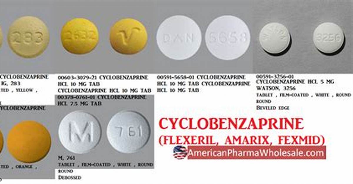 Cyclobenzaprine 5 Mg Visual Breakdown: Dosages, Pill Identification, and Relief Timeline