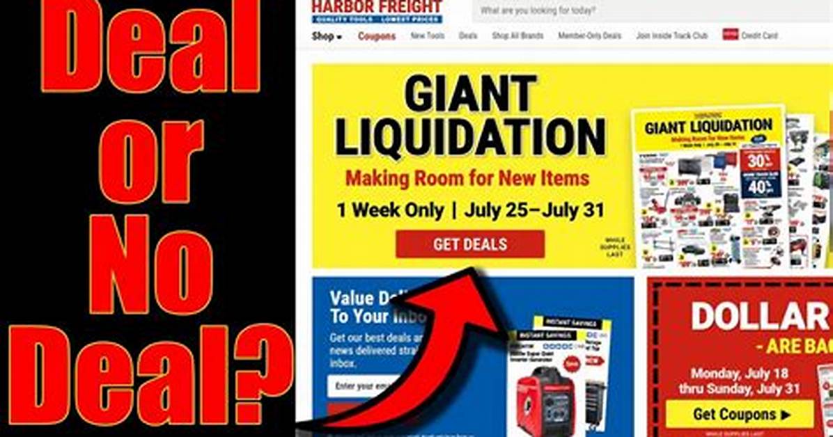 Harbor Freight Liquidation Rules: New Updates on Floor Models and Scratch and Dent Sales