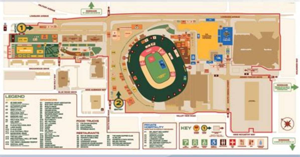 Lambeau Field Gameday Layout: Modern Gate Access and Stadium Map Changes