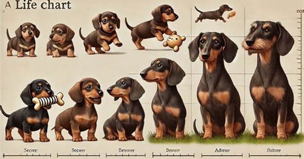 Miniature Dachshund Life Stages Visualized: from Sprightly Pup to Senior Year's
