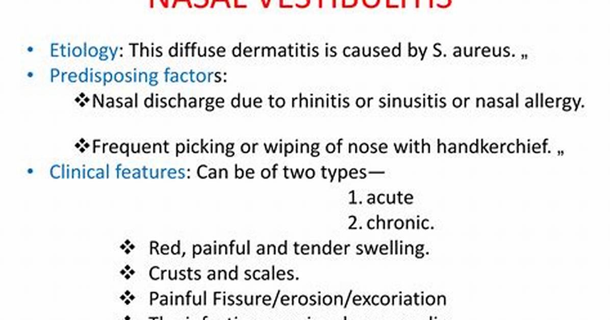Pediatric Swelling and Persistent Nasal Crusts: Clinical Indicators and Clinical Proof