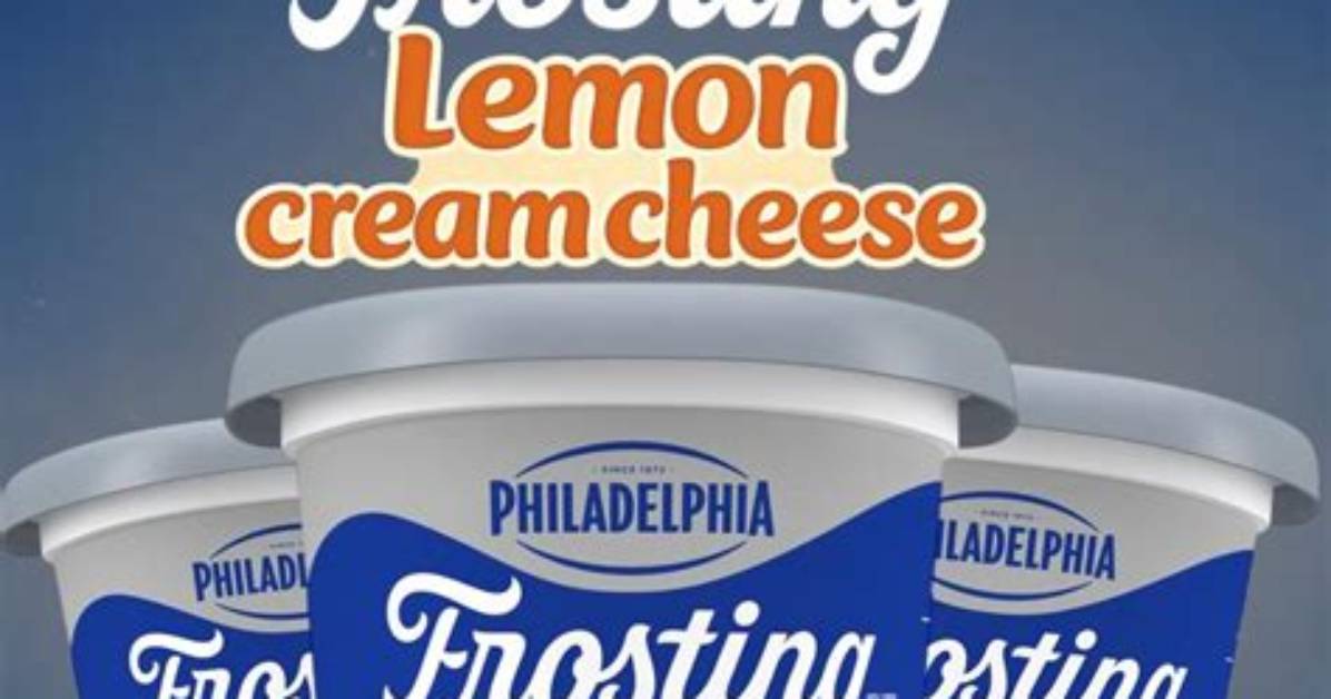 Philadelphia Drops Lemon Cream Cheese Frosting Just in Time for Spring