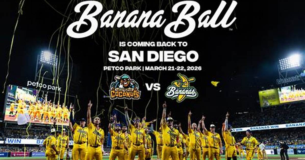 Savannah Bananas 2026 Broadcast Timeline: Where Coconut Ball Fits In