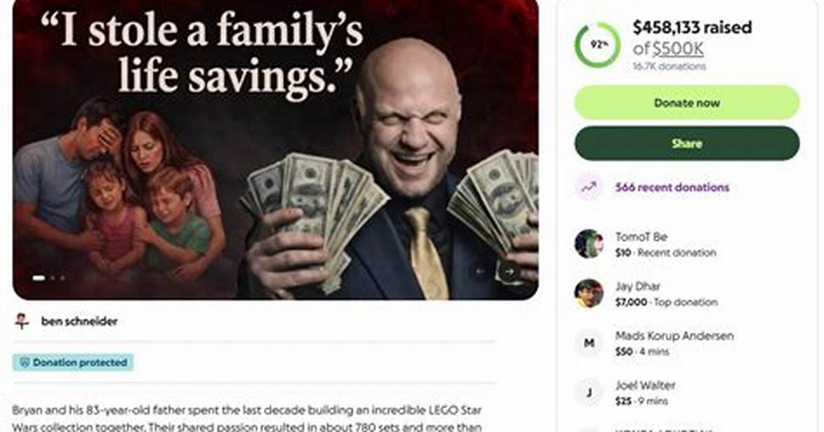 Where Did the Gofundme Money Go? Reckless Ben Vs. Bricks & Minifigs Evidence Breakdown