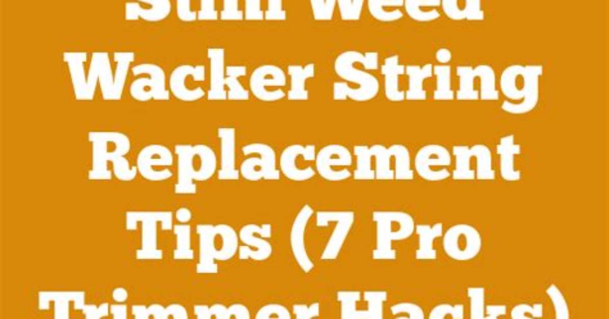 Why Viral Weed Wacker String Hacks Are Ruining Trimmers and What Actually Works